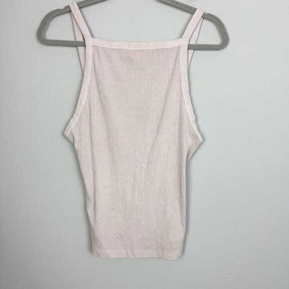 FREE PEOPLE | INTIMATELY Set Up Low Back Tank Top Sugar Lite Pink Women’s Size M - Picture 2 of 9